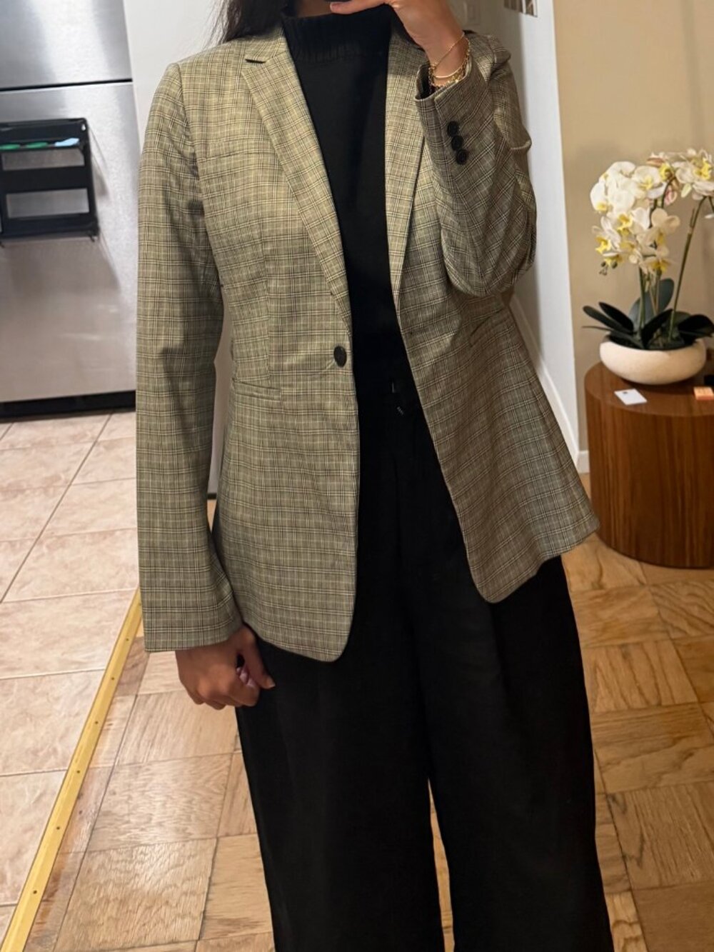 Banana Republic Long and Lean Plaid Blazer NWT Size 6